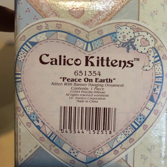 Rare vintage calico kittens Christmas ornament - Picture 7 of 13